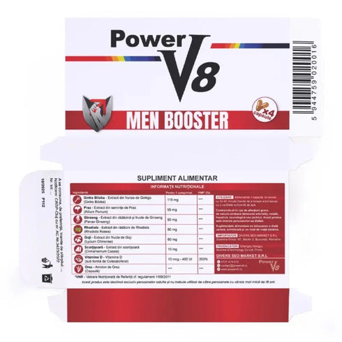 Power V8, 4 capsule - Dozadesex.com