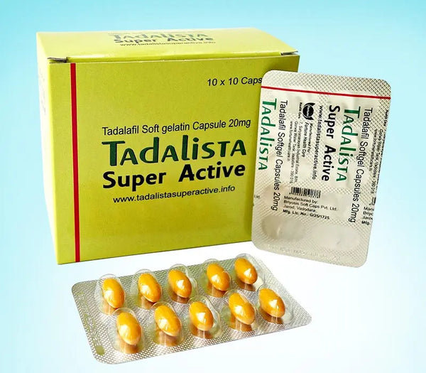 Tadalista Super Active 20mg 10 capsule moi cu gel