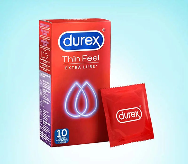 Prezervative Durex Thin Feel Extra Lube - cutie 10 prezervative 10 prezervative