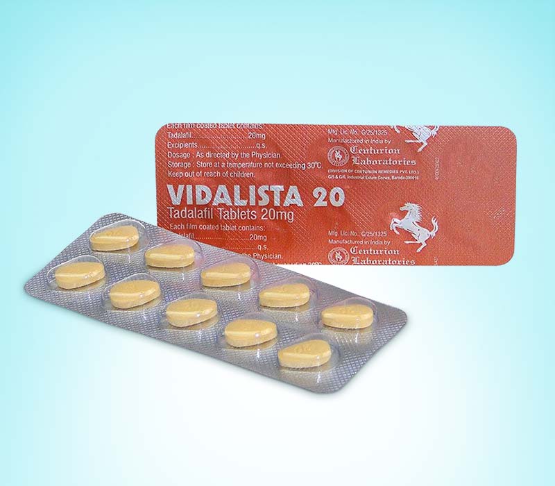 Vidalista 20 - pastile pentru erectie cu tadalafil, tip Cialis
