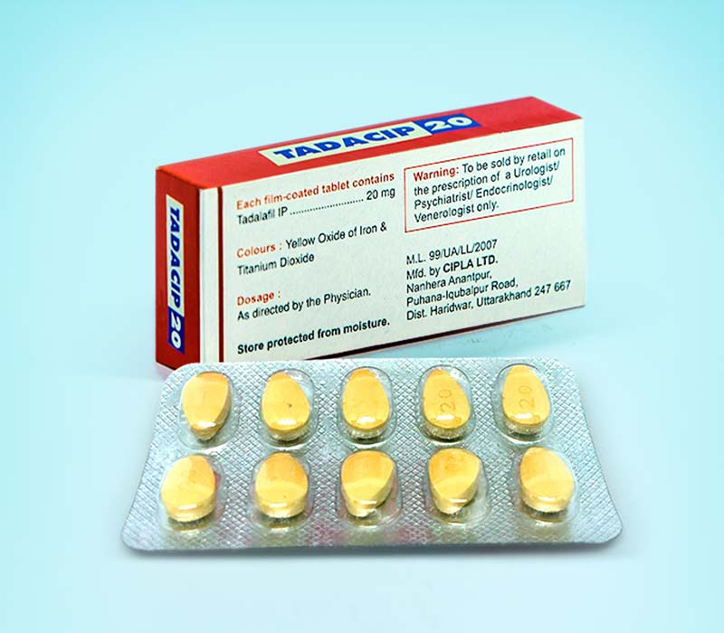 Tadacip 20 Mg - 10 Tablete (Pastile Pentru Erectie Efect 3 Zile) Tadalafil (Cialis)