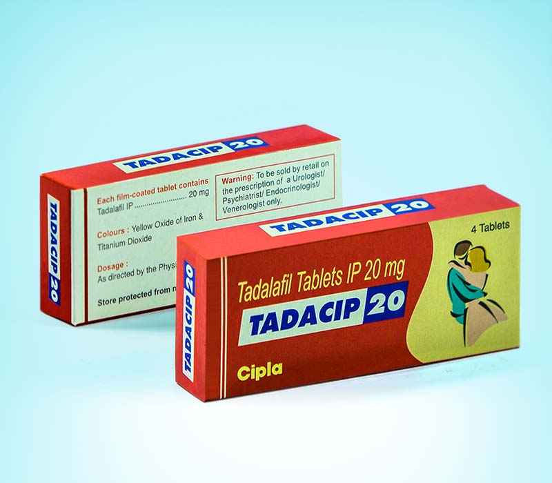 Tadacip 20 - 4 Tablete (Pastile Pentru Erectie Efect 3 Zile) Tadalafil (Cialis)