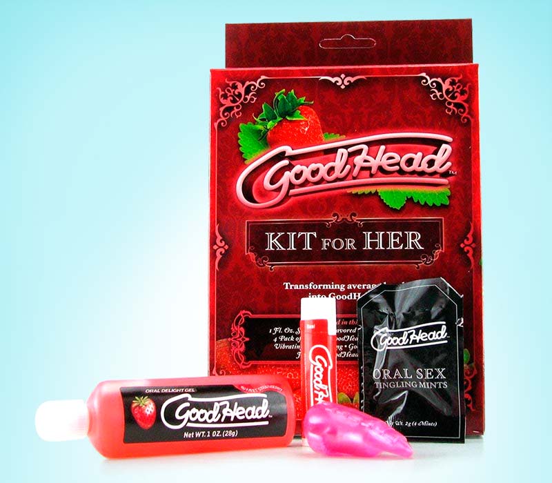 GoodHead Kit - pachet pentru sex oral cu 4 componente