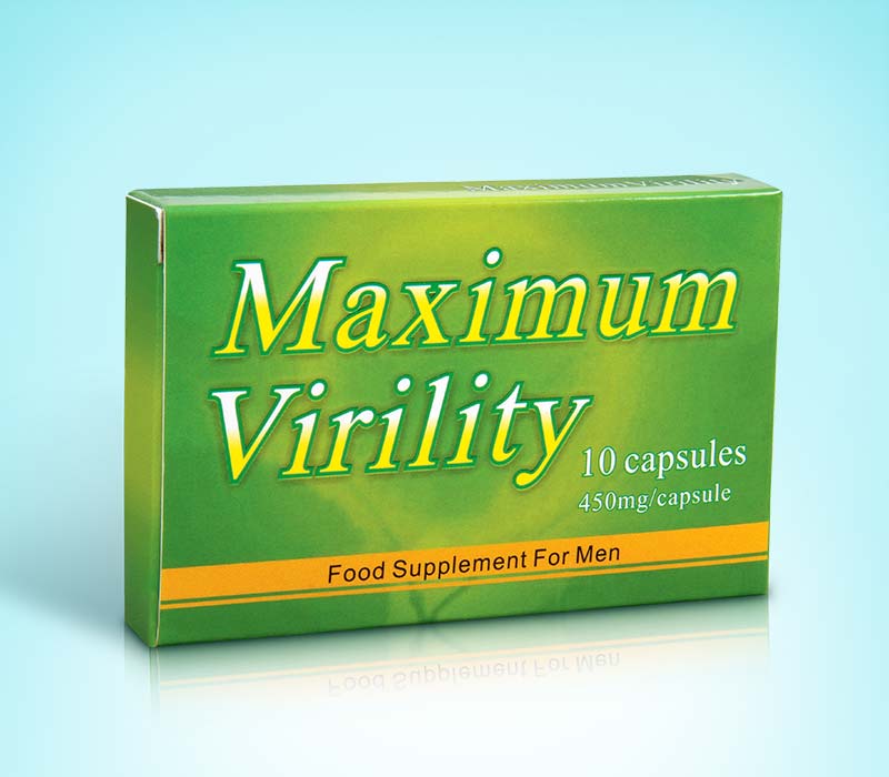 Maximum Virility, 10 capsule - pastile naturale pentru stimulare sexuala masculina