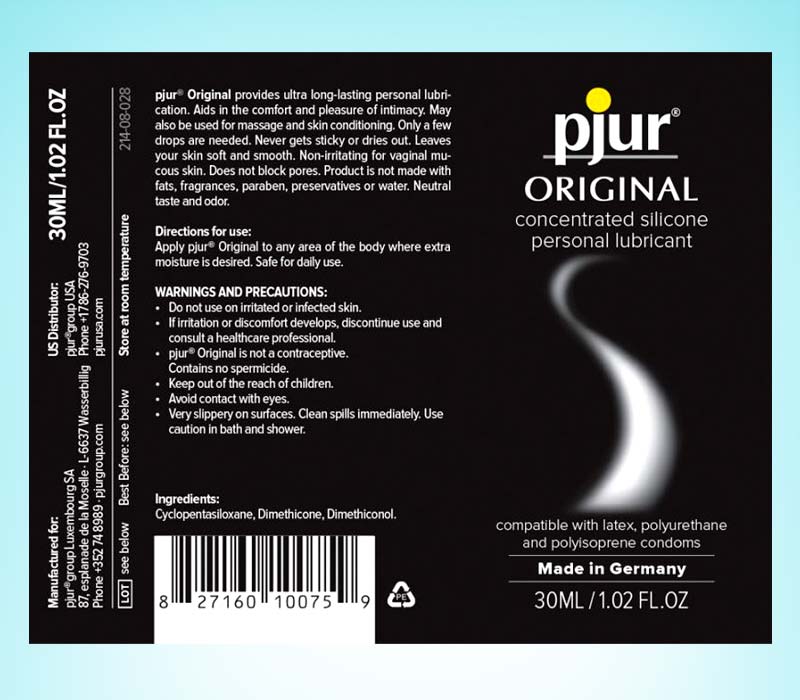 PJUur Original 30 ml - lubrifiant sexual normal, pe baza de silicon