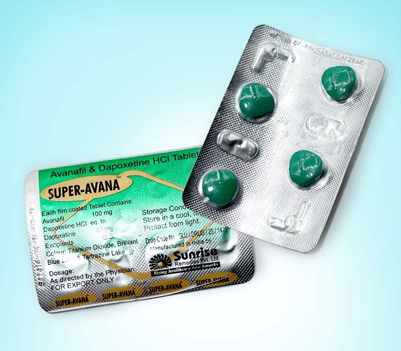 Super Avana - pastile pentru erectie si intarzierea ejacularii