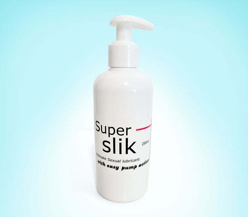 Super Slick - lubrifiant universal pentru sex, pe baza de apa, 250 ml, recipient cu pompita
